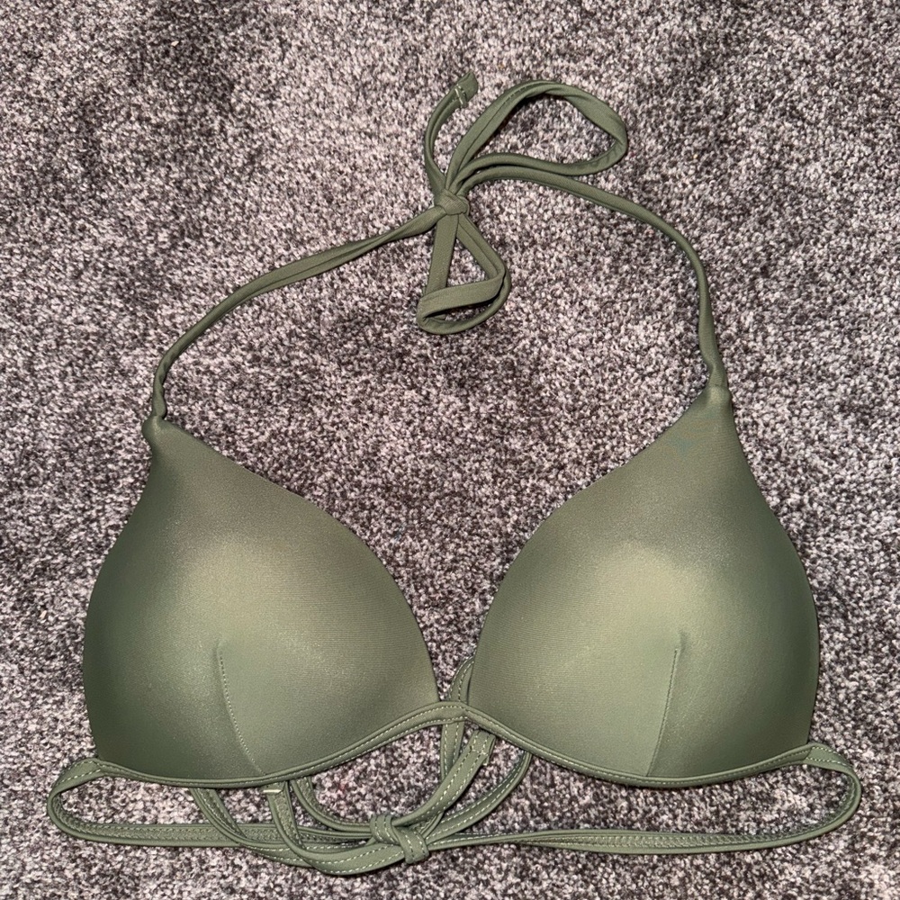 SHEIN Green Bikini Top‎ Size Small